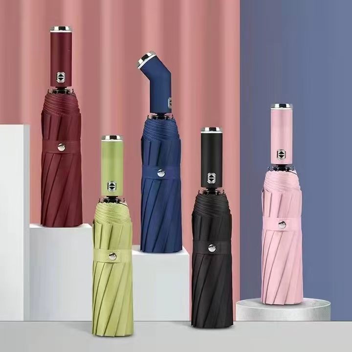 60cm*10k auto 3 fold LED umbrella BT302